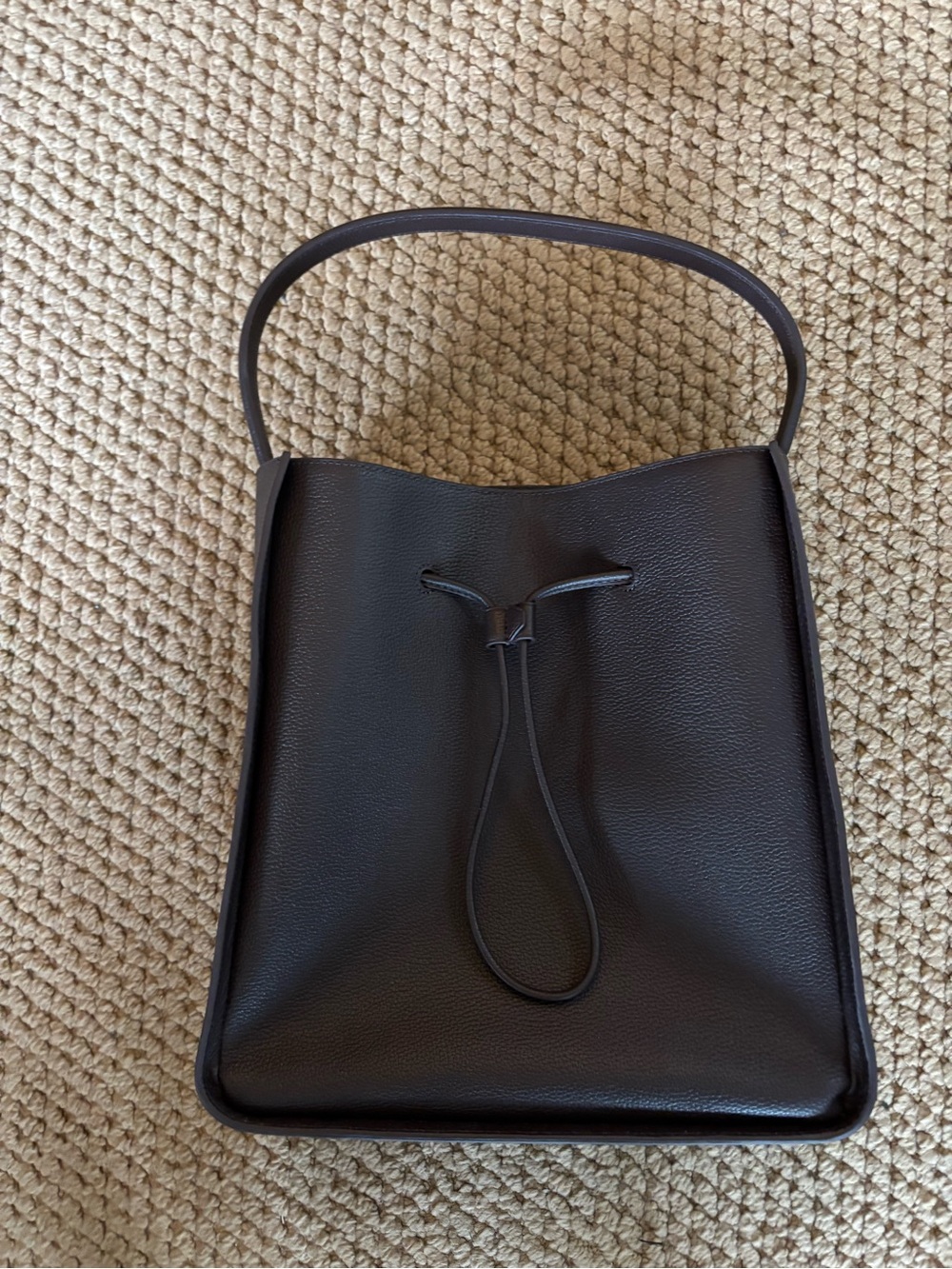 3.1 Phillip Lim Large Soliel Brown Pebbled Leather Zip-Accent Shoulder Bag